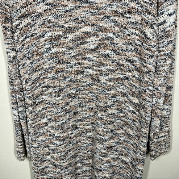 Anthropologie Pilcro Padma Space Dye Neutral Motif Longline Cardigan Sweater - Picture 12 of 13